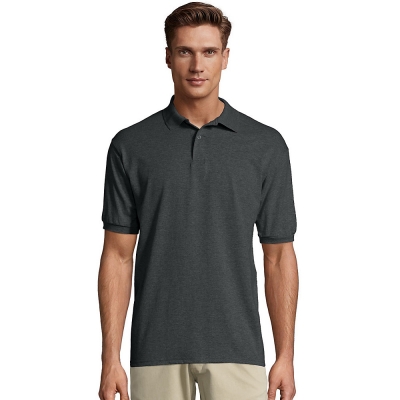 Hanes 054X Men's 5.2 oz. 50/50 EcoSmart® Jersey Knit Polo