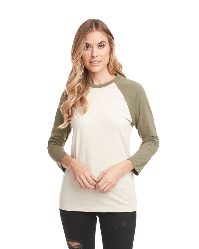 Next Level 6251 Unisex Cvc 3/4 Sleeve Raglan Baseball T-Shirt