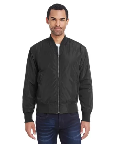 Threadfast Apparel 395J Unisex Bomber 100% Polyester Jacket