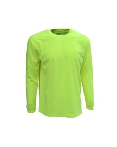 Bright Shield B146 Adult Long-Sleeve Pocket Tee