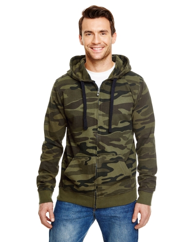 Burnside B8615 Adult Full-Zip Camo Hoodie