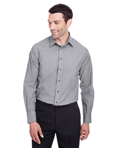 Devon & Jones DG562 Men'S Crown  Collection? Stretch Pinpoint Chambray Shirt
