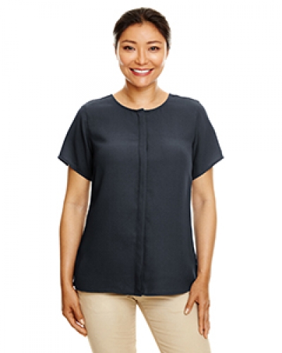 Devon & Jones DP612W Ladies' Perfect Fit Short-Sleeve Crepe Blouse