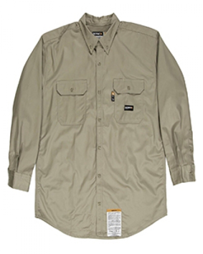 Berne FRSH10 Men'S Flame-Resistant Button-Down Work Shirt