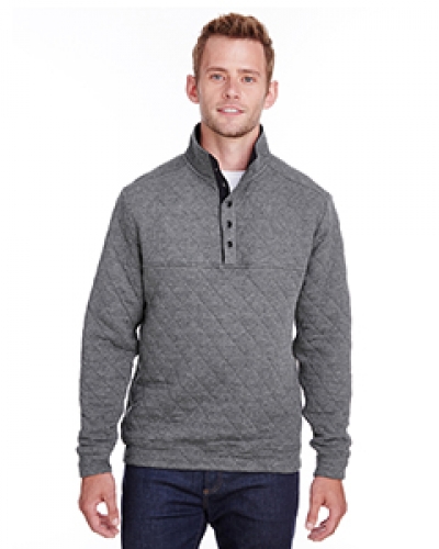J America JA8890 Adult Quilted Snap Pullover
