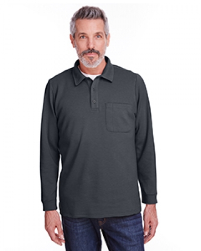 Harriton M709 Adult StainBloc Pique Fleece Pullover Jacket