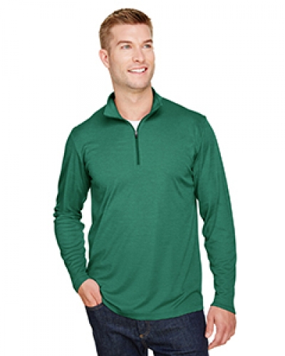 Team 365 TT31H Men'S Zone Sonic Heather Performance Quarter-Zip