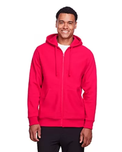 Team 365 TT95 Adult Zone Hydrosport Heavyweight Full-Zip Hooded Sweatshirt