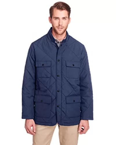 UltraClub UC708 Men'S Dawson Quilted Hacking Jacket