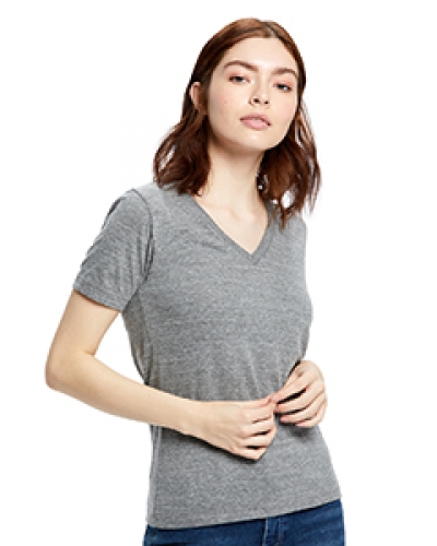 US Blanks US228 Ladies' 4.9 Oz. Short-Sleeve Triblend V-Neck