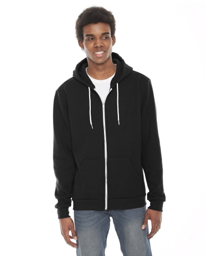 American Apparel F497 Unisex Flex Fleece USA Made Zip Hoodie