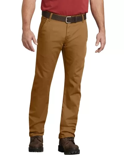 Dickies DP802 Men's FLEX Regular Fit Straight Leg Tough Max Duck Carpenter Pant