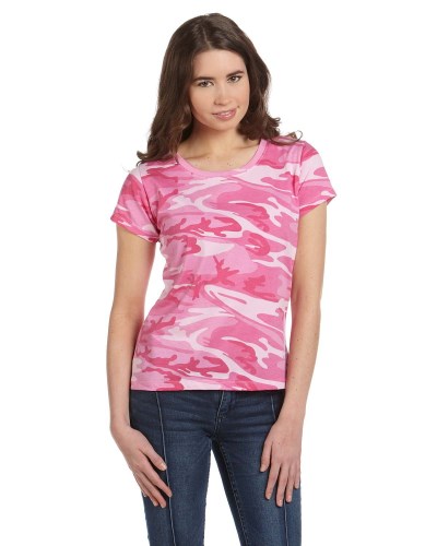 Code V 3665 Ladies' Camo T-Shirt
