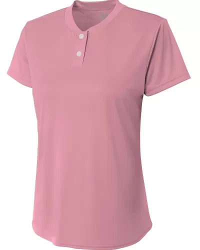 A4 NW3143 Ladies' Tek 2-Button Henley Shirt