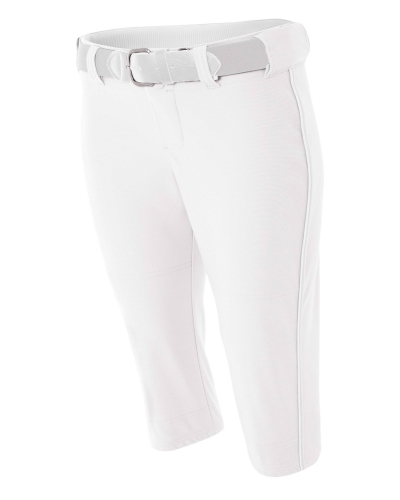 A4 NW6188 Ladies' Softball Pants w/ Piping