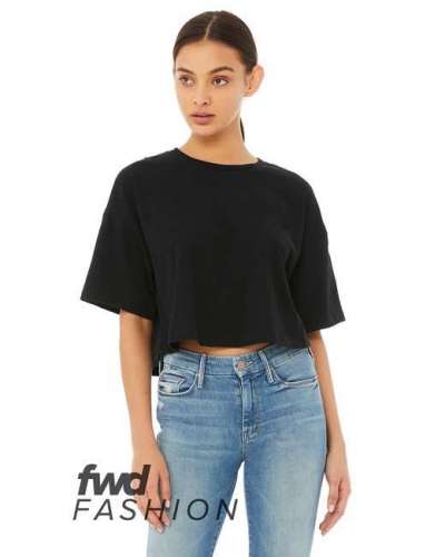 Bella + Canvas 6482 Ladies' Jersey Cropped T-Shirt