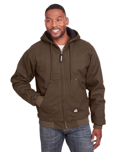 Berne HJ375T Men's Tall Highland Washed Cotton Duck Hooded Jacket