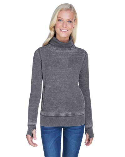 J America JA8930 Ladies' Zen Fleece Cowl Neck