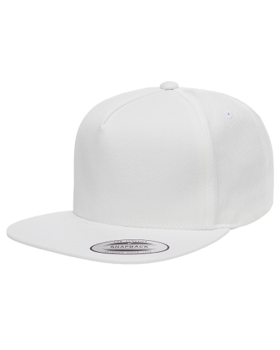 Yupoong Y6007 Adult 5-Panel Cotton Twill Snapback Cap