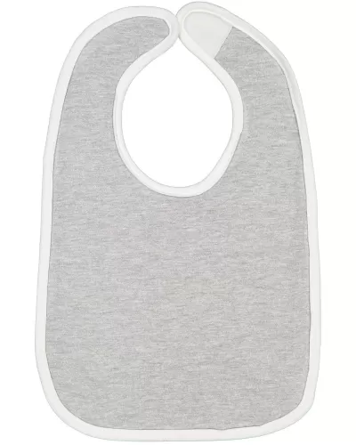 Rabbit Skins 1004 Infant Contrast Trim Premium Jersey Bib