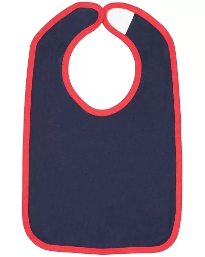 Rabbit Skins RS1004 Infant Contrast Trim Premium Jersey Bib