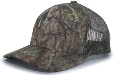 Pacific Headwear 108C Camo Snapback Trucker Cap