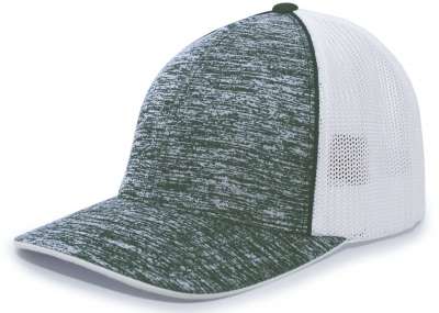 Pacific Headwear 406F Aggressive Heather Trucker Flexfit Cap