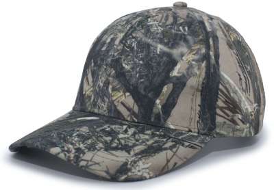 Pacific Headwear 690C Structured Camo Hook-And-Loop Adjustable Cap