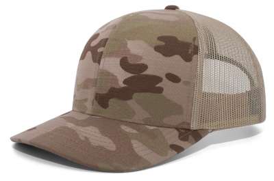 Pacific Headwear M08 Multicam Trucker Snapback Cap 