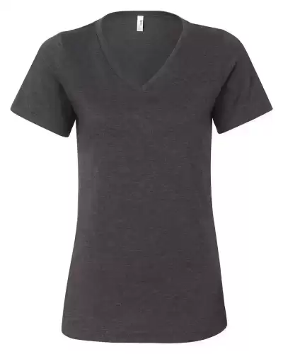 BELLA + CANVAS 6405CVC Women's Relaxed Heather CVC V-Neck Tee 2 Pack