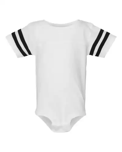 Rabbit Skins 4437 Infant Football Fine Jersey Bodysuit 2 Pack