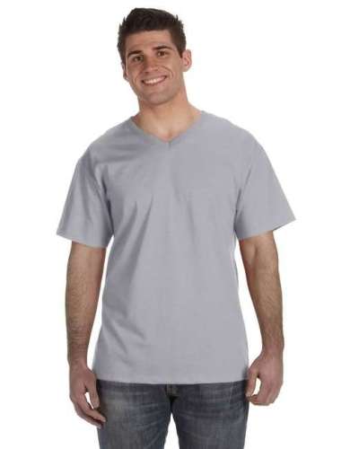 Fruit of the Loom 39VR Adult HD Cotton V-Neck T-Shirt