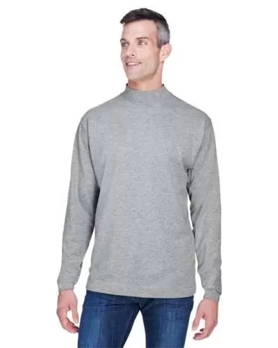 Devon & Jones D420 Adult Sueded Cotton Jersey Mock Turtleneck