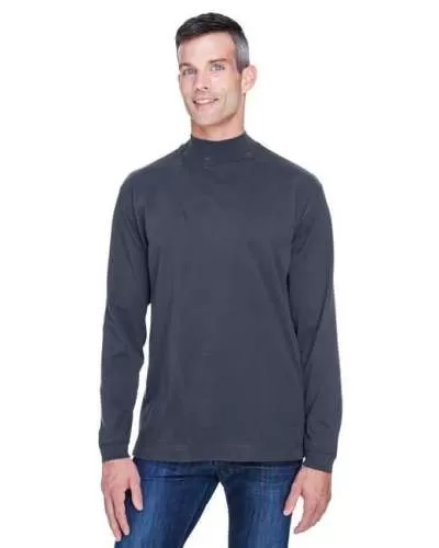 Devon & Jones D420 Adult Sueded Cotton Jersey Mock Turtleneck