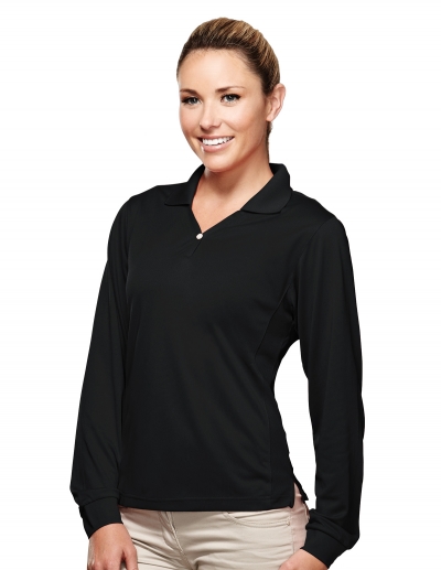 Tri Mountain 656 Eclipse Women'S Long Sleeve Golf Shirt