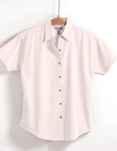 Tri Mountain 761 Apprentice Women'S Short Sleeve Twill Shirt