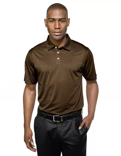 Tri Mountain K209 Gallant Men'S 100% Polyester Heather Jersey Polo