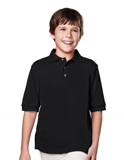 Tri Mountain 90 Element Youth Short Sleeve Pique Golf Shirt