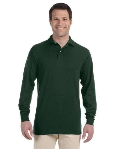 Jerzees 437ML Adult 5.6 oz. SpotShield™ Long-Sleeve Jersey Polo