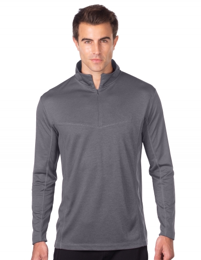 Tri Mountain K521 Athos Men'S Heather 1/4-Zip Performance Pullover