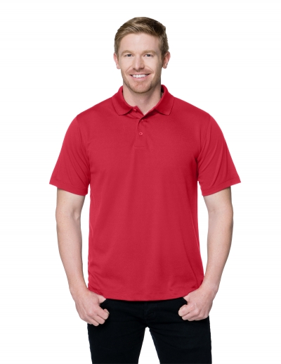 Tri Mountain K020 Vital Men'S 100% Polyester Knit Short Sleeve Golf Shirt