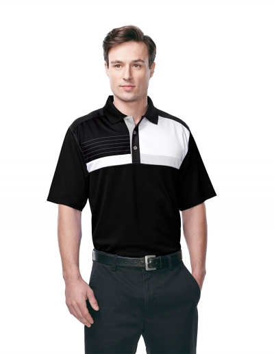 Tri Mountain K109 Marquis Men'S 100% Polyester Knit Short Sleeve Golf Shirt