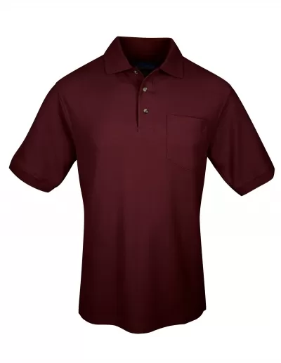 Tri Mountain 169 Men'S Cotton Pique Pocketed Golf Shirt.