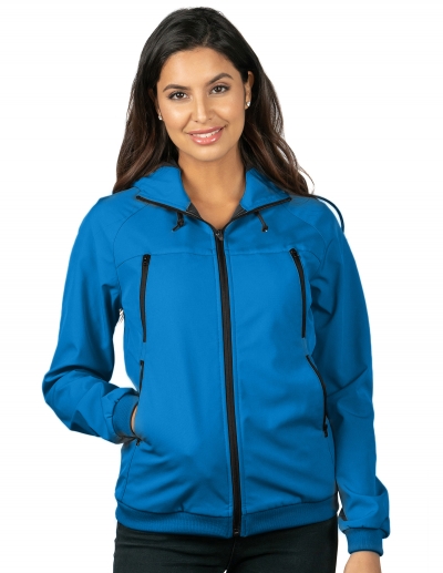 Tri Mountain Jl6215 Advent Women'S Bonded Soft Shell Hooded Jacket