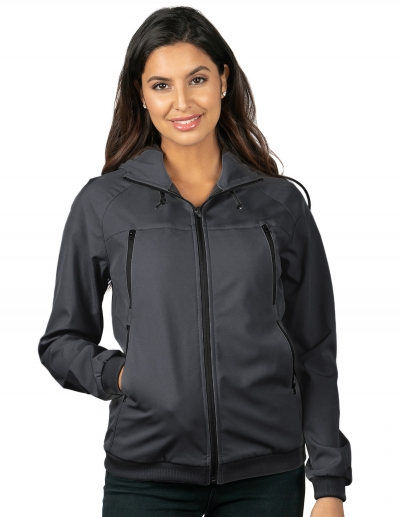 Tri Mountain Jl6215 Advent Women'S Bonded Soft Shell Hooded Jacket