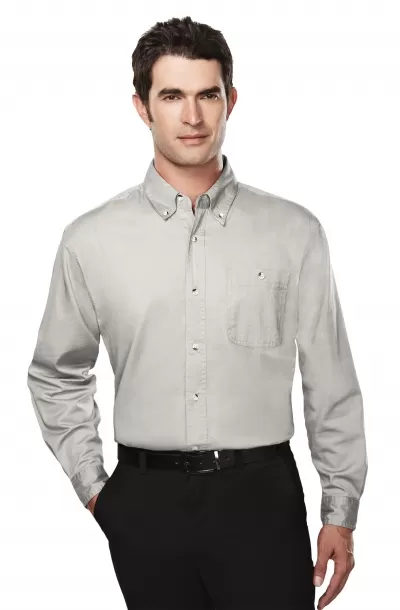 Tri Mountain 810 Executive Men'S Cotton Long Sleeve Twill Shirt