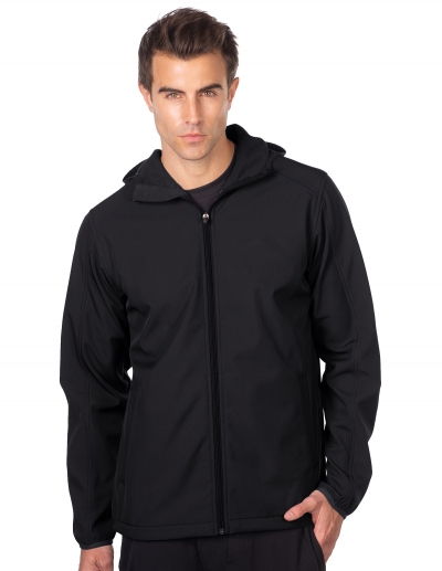 Tri Mountain J6355 Oslo Men'S Bonded Soft Shell Hooded Jacket