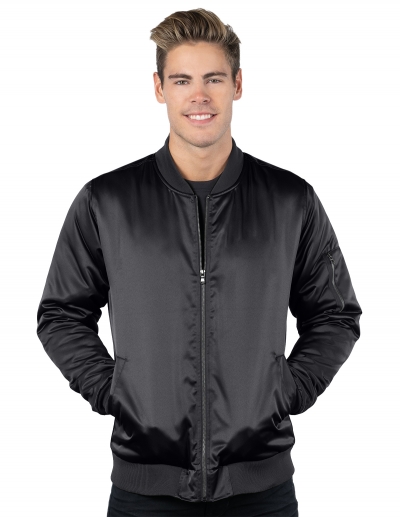 Tri Mountain J8870 Aviator Men'S Matte Satin Bomber Jacket