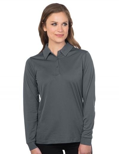 Tri Mountain Kl030Ls Lady Stalwart Long Sleeve Polo