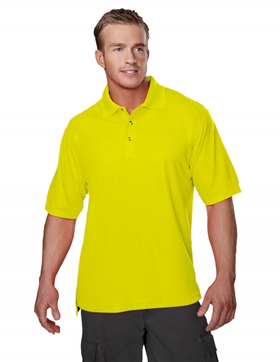 Tri Mountain 100 Safeguard Poly Safety Pique Golf Shirt